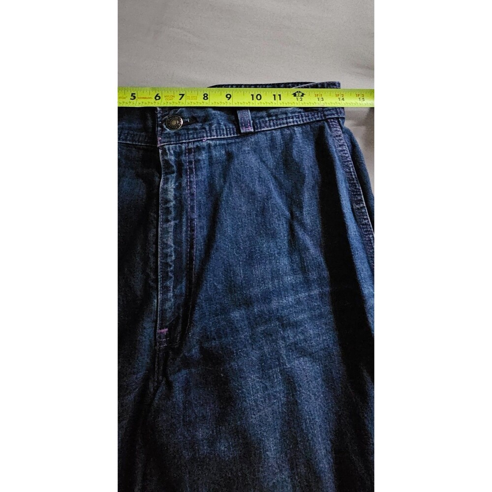 Vintage 70s Levi’s Pink Tab High Waist Wide Leg Jeans 28x30 Floral Embroidered - Picture 10 of 12